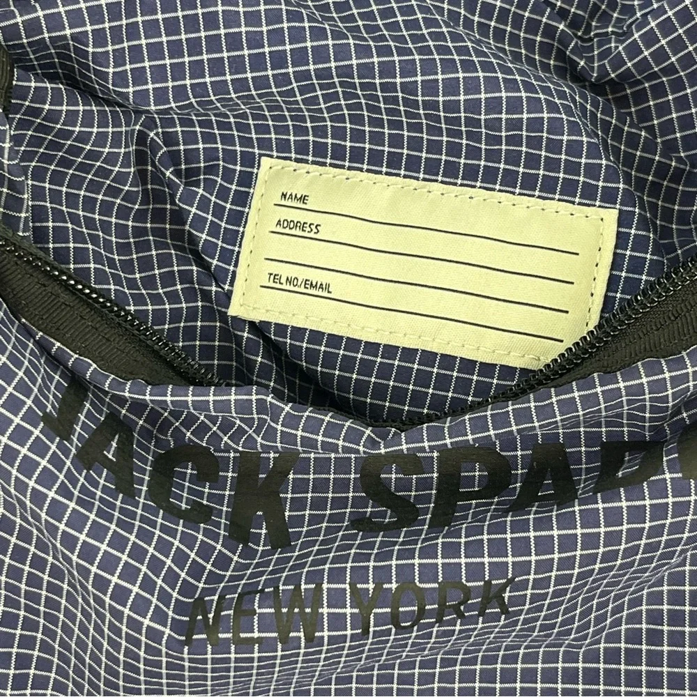 Jack Spade Men's Packable Graph Check Duffle Bag Royal Blue